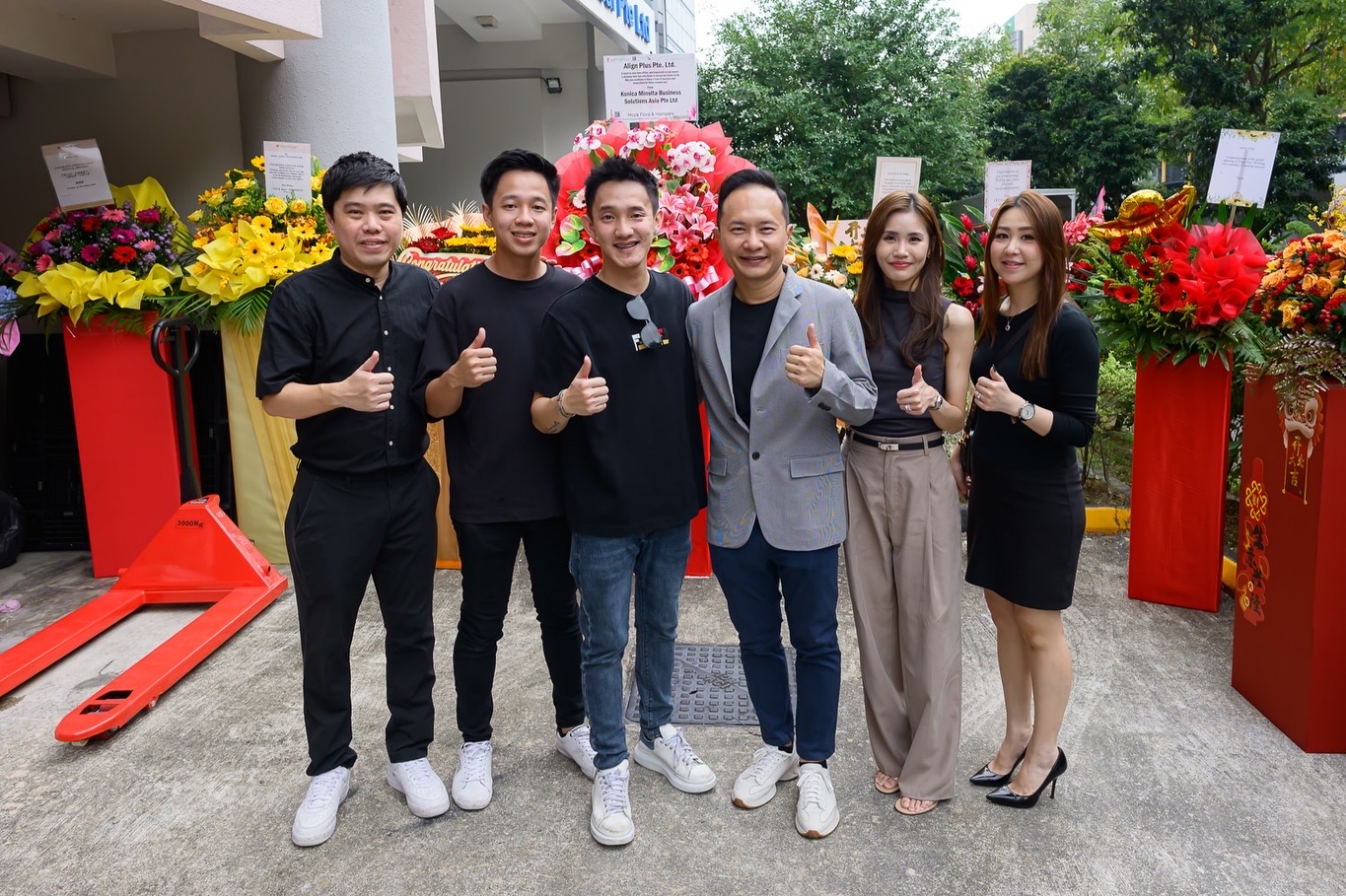 Our management team and beloved guests at our grand opening